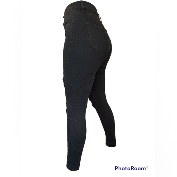 COPY - Wild Fable Black Ripped Skinny Highest Rise Jeans - Picture 5 of 5